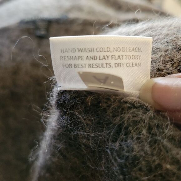 EILEEN FISHER MOHAIR TAN OPEN CARDIGAN PS - Picture 5 of 11